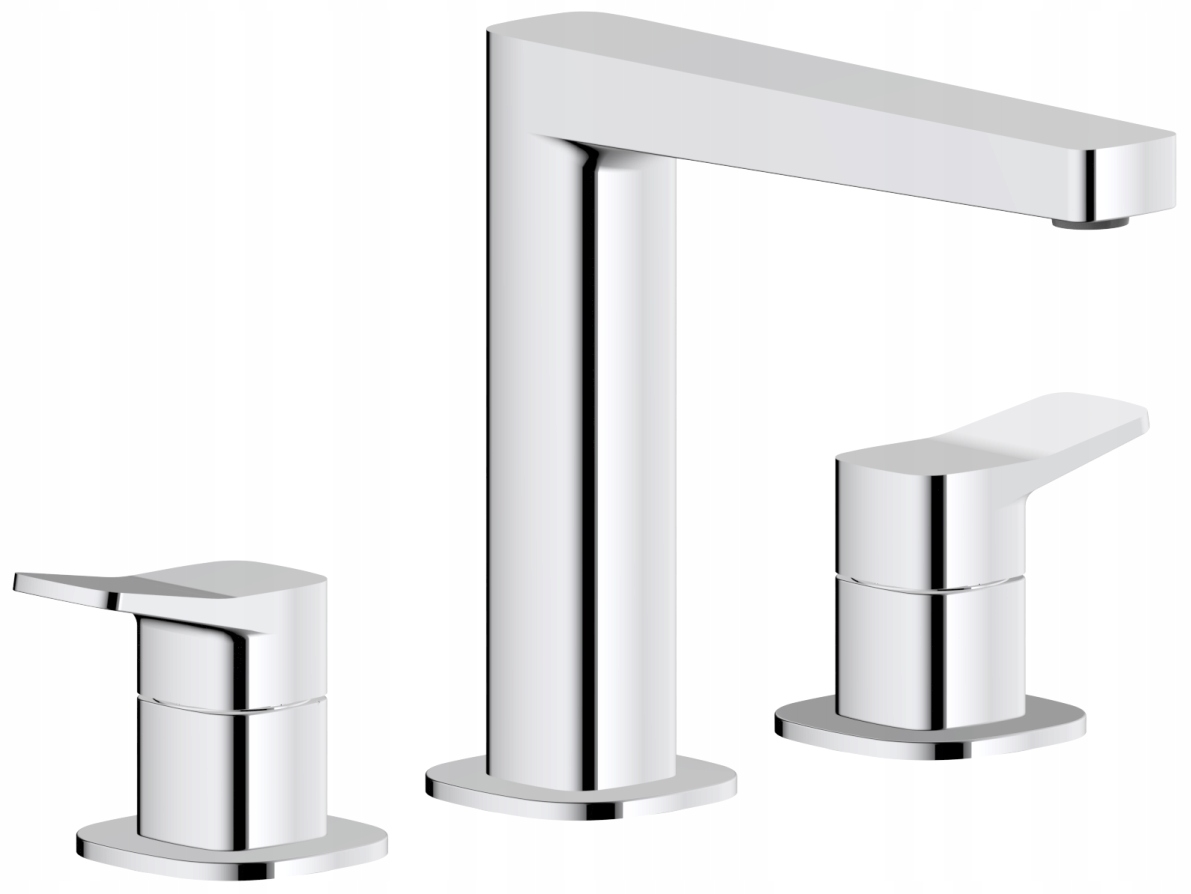 Kfa Stojanková Umývadlová Batéria 3-OTVOROVÁ, Chrómová