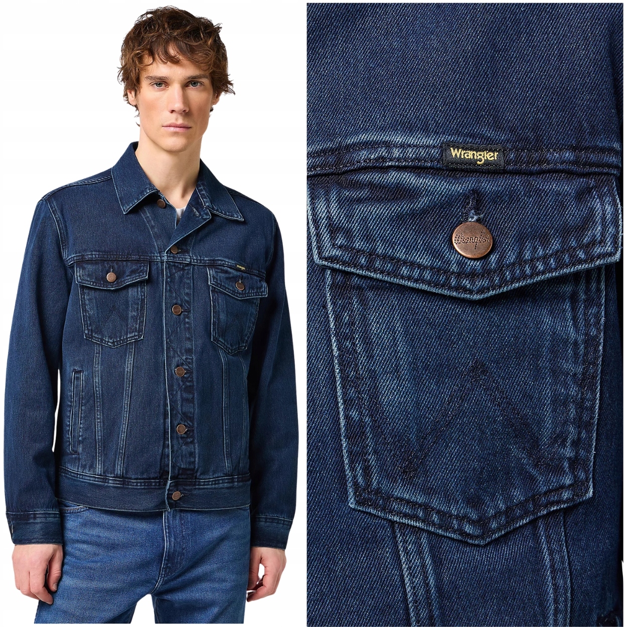 Wrangler Authentic Jacket pánská džínová bunda katana bez streče M