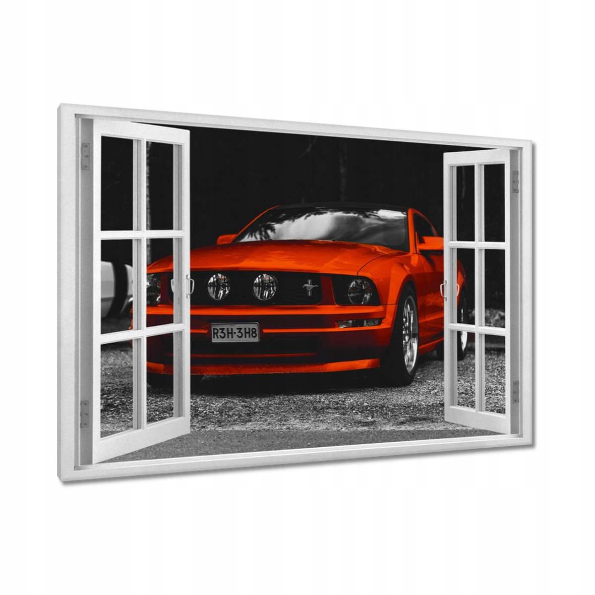 Obrazy 90x60 Červený Ford Mustang