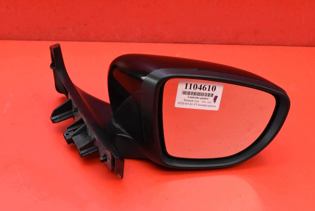 mirror right black, EU RENAULT ZOE 1 and 12-19 9 PIN