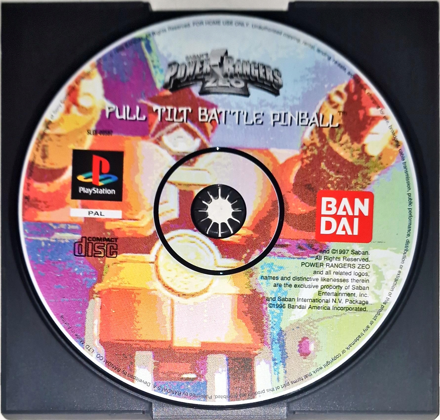 Power Rangers Full Tilt Battle Pinball PSX SAMA PŁYTA CZYTAJ OPIS !!!