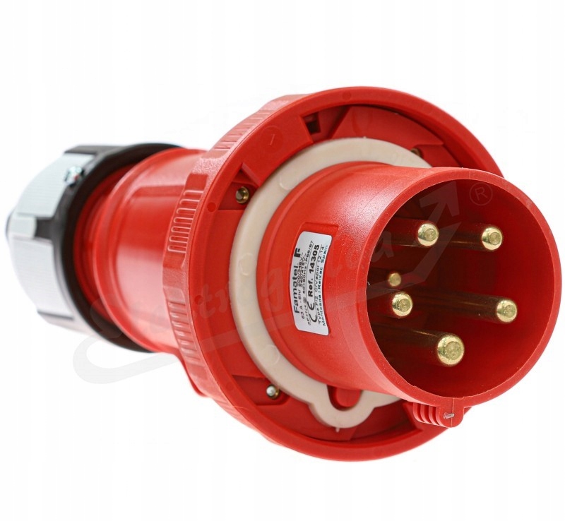 Famatel silová zástrčka 63A 5P IP67 přenosná