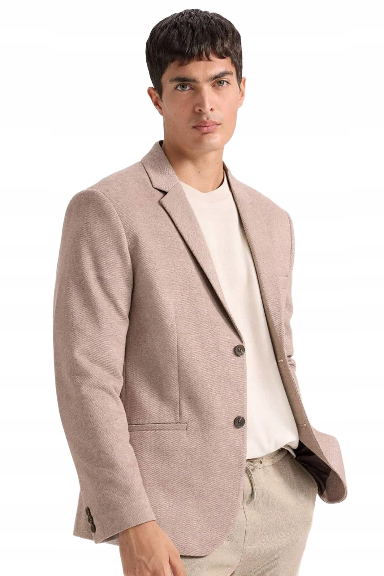 Defacto Pánská Sako Béžová Slim Se Zapínáním Na Knoflíky 56 5DA*