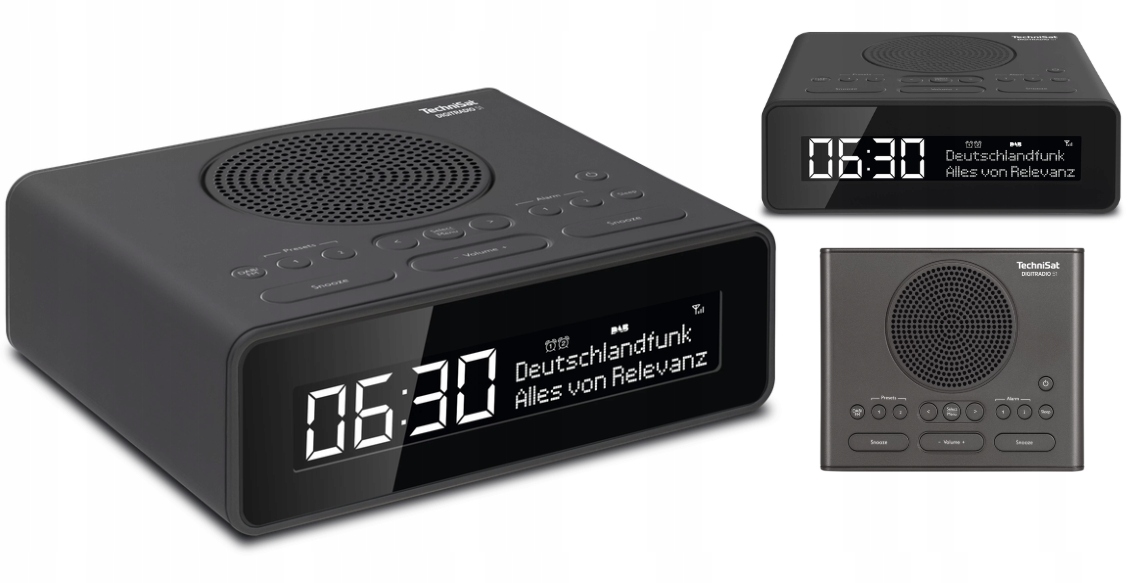 Digitálny rádiobudík Dab+ Fm TechniSat Digitradio 51 Dvojitý alarm čierny