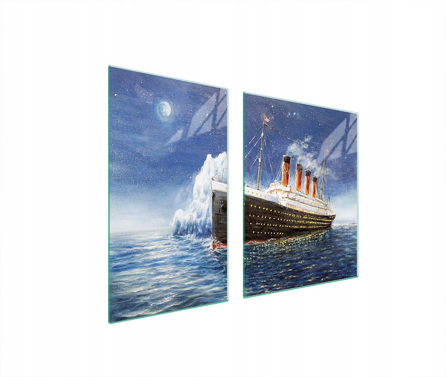 Sklenená Doska A Doska Na Krájanie 100x52 Titanic Tvrdené Sklo