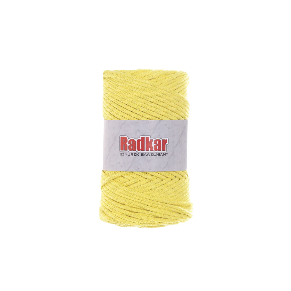 Sznurek bawełniany 3mm Żółty jasny (250) Radkar