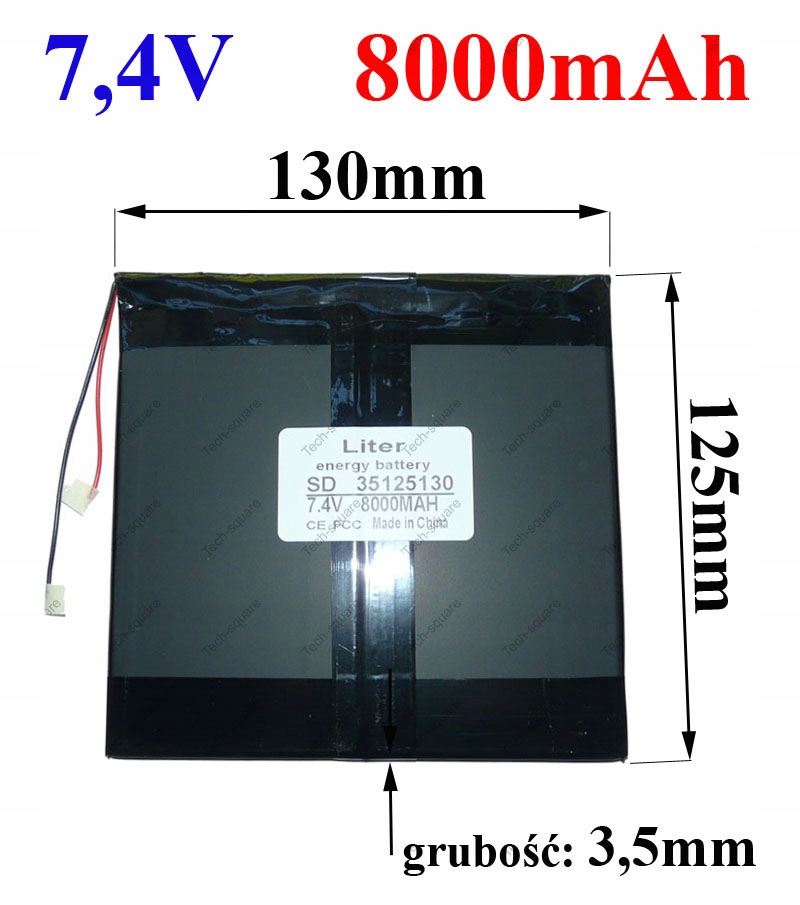 Akumulator Bateria Tablet 8000mAh 7,4V