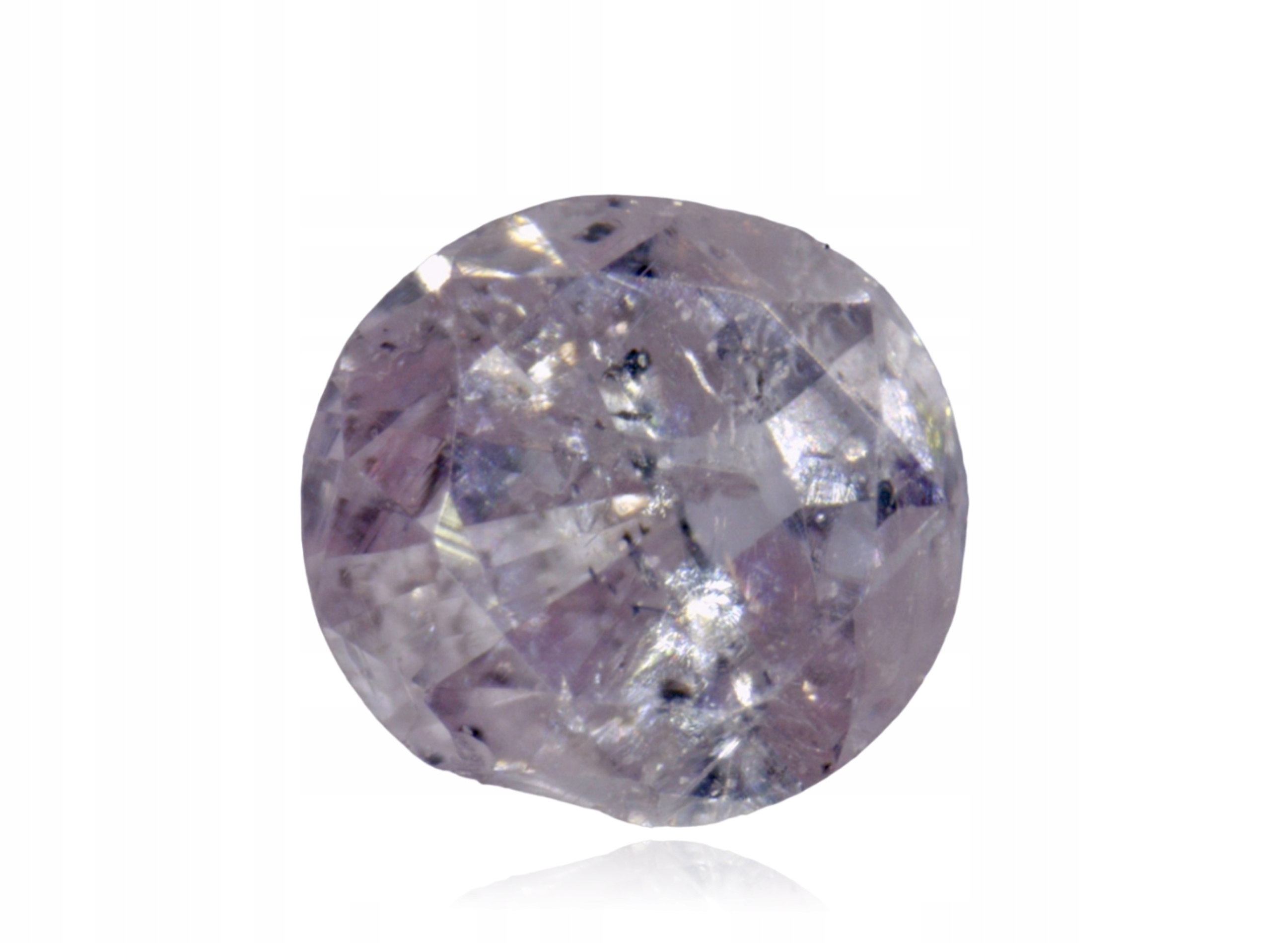 Přírodní Diamant 0.03ct Růžový Briliant I3 eCertifikát Wbd