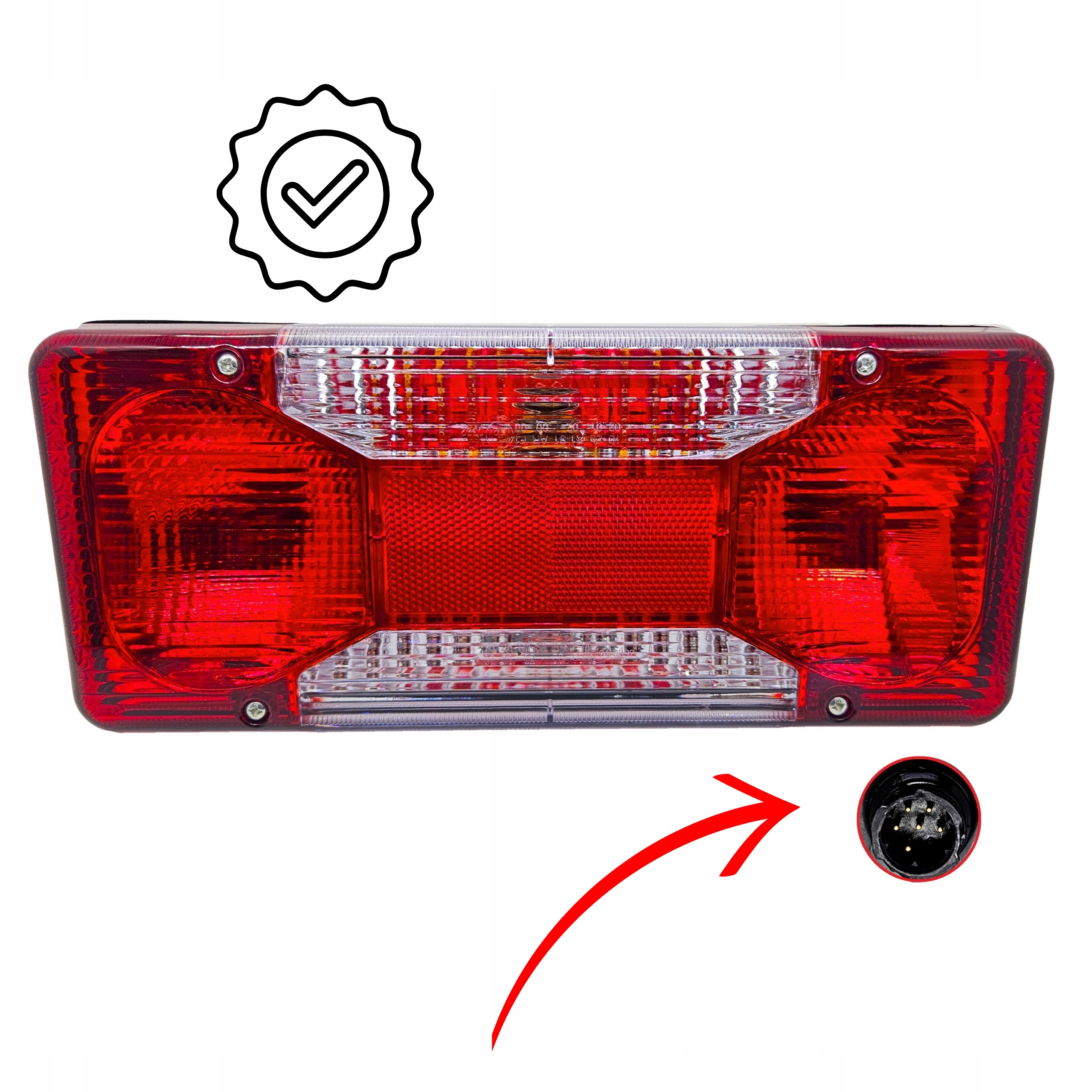 Zadní Světlo Pravá Převodovka 6-PIN Iveco Daily 2006- 2014-