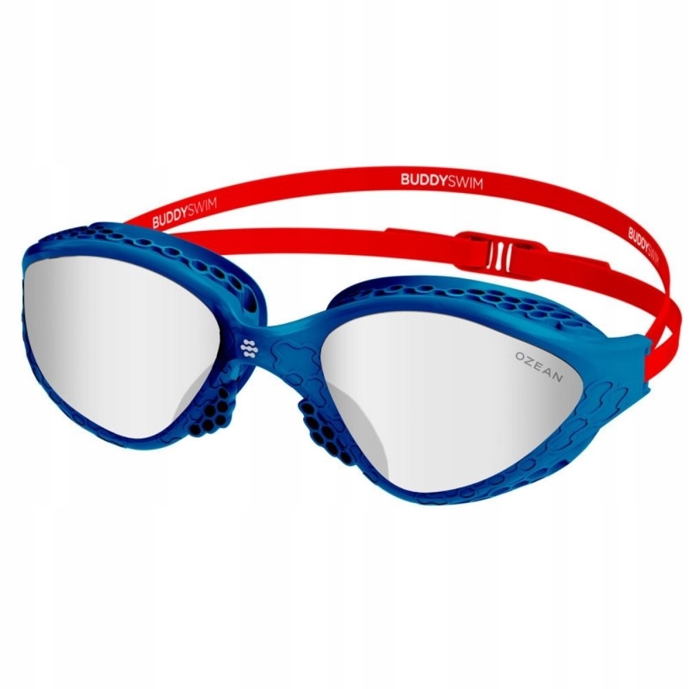 BuddySwim Okulary Do Pływania Open Water Ozean Navy-Red/ Clear