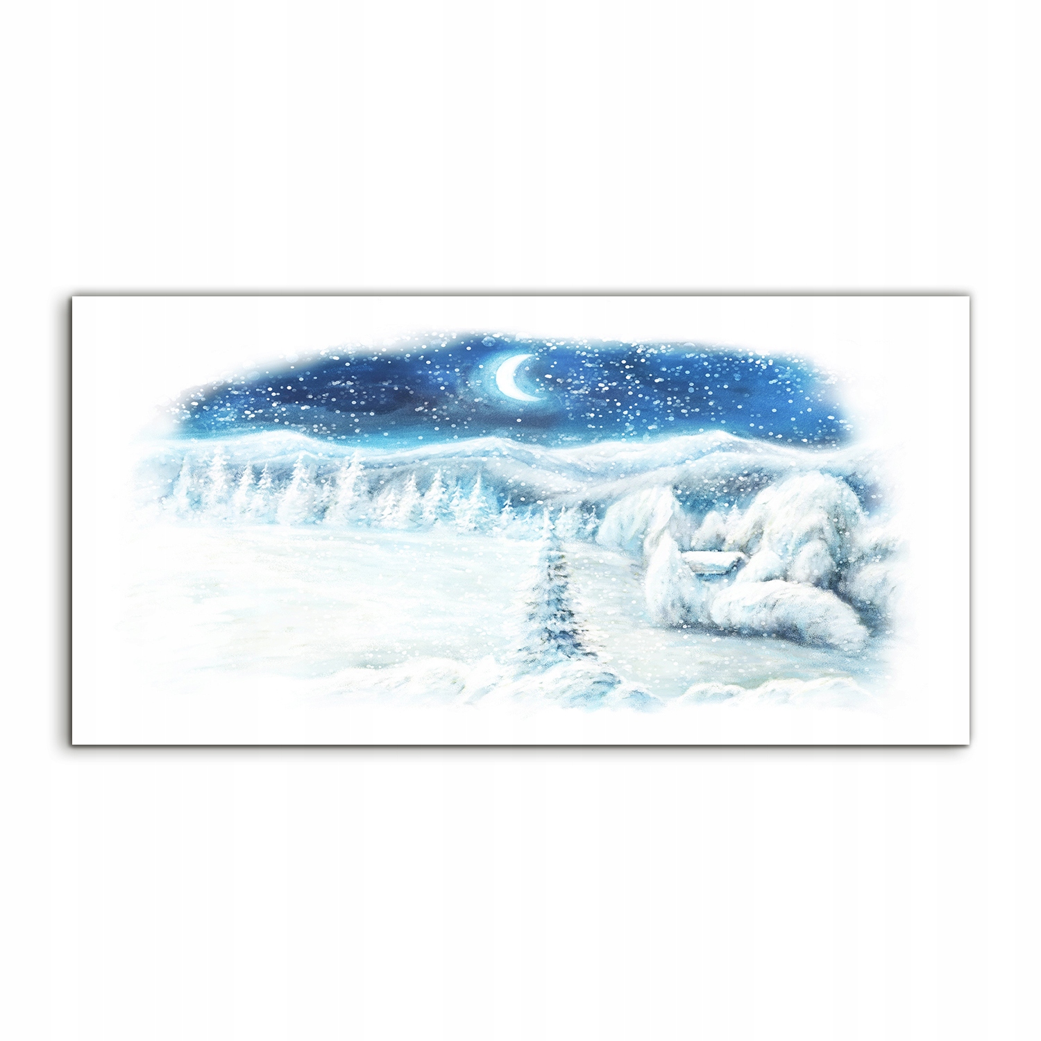 Akrylový fotoobraz 100x50 na stenu Vianoce Sneh Zima