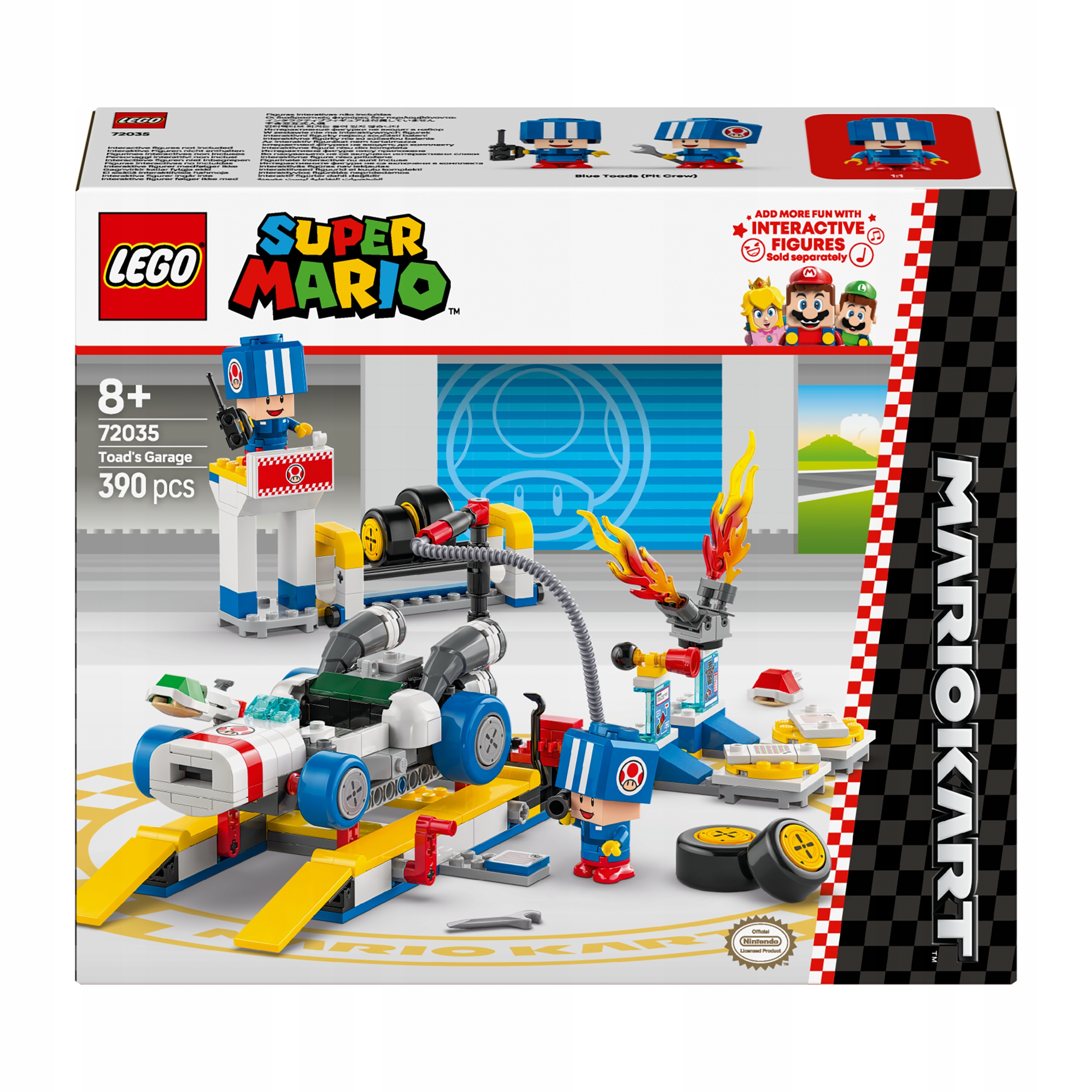 Lego Mario: Mario Kart Toad i jego garaż 72035