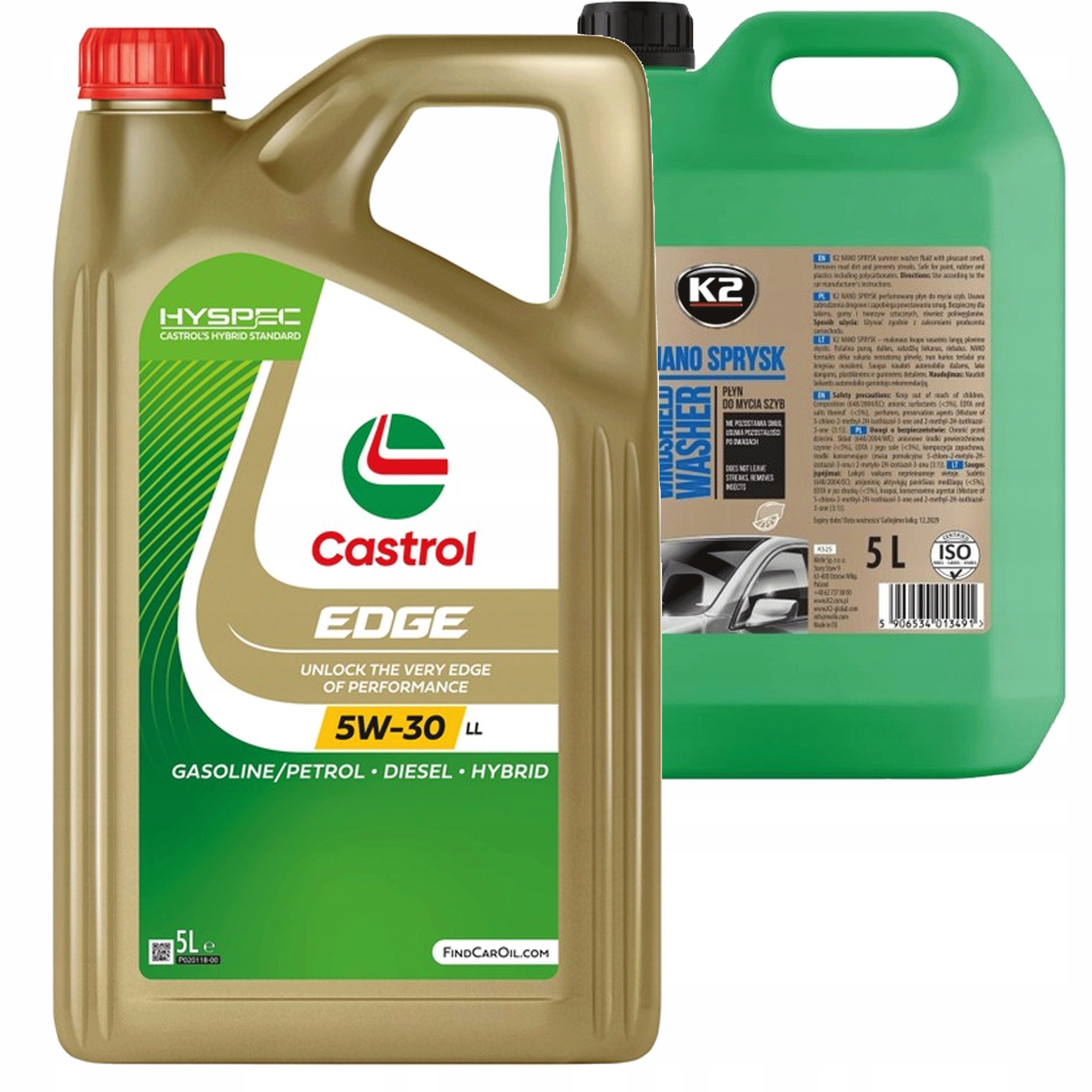Olej Castrol Edge 5W-30 LL 5L K2 Nano sprej 5L