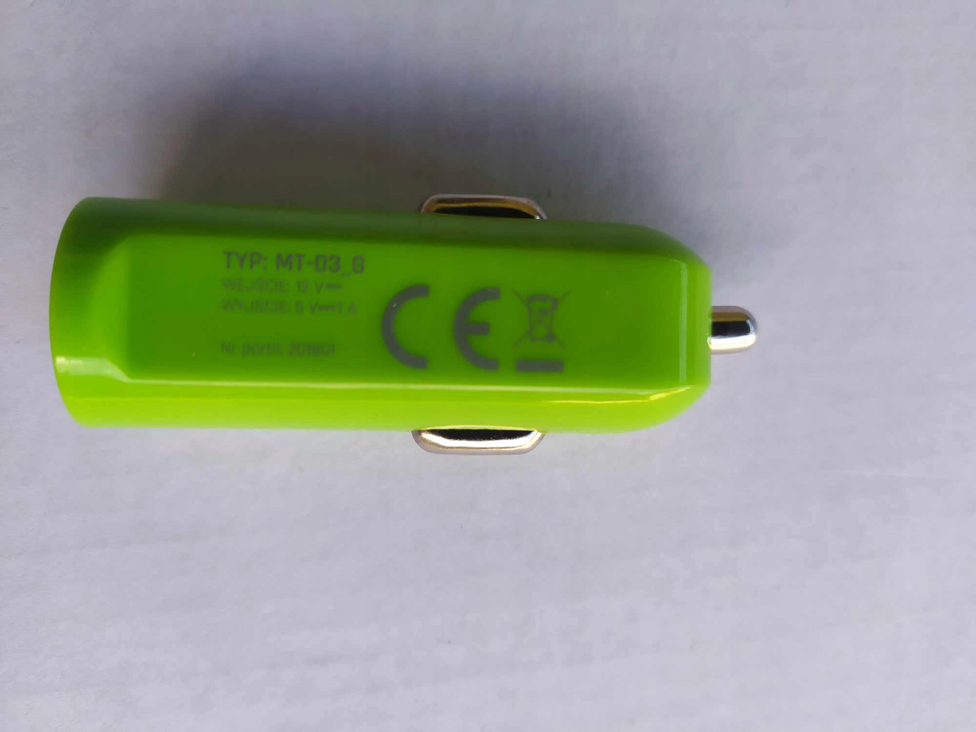 ŁADOWARKA SAMOCHODOWA USB zielona Producent SmartCams