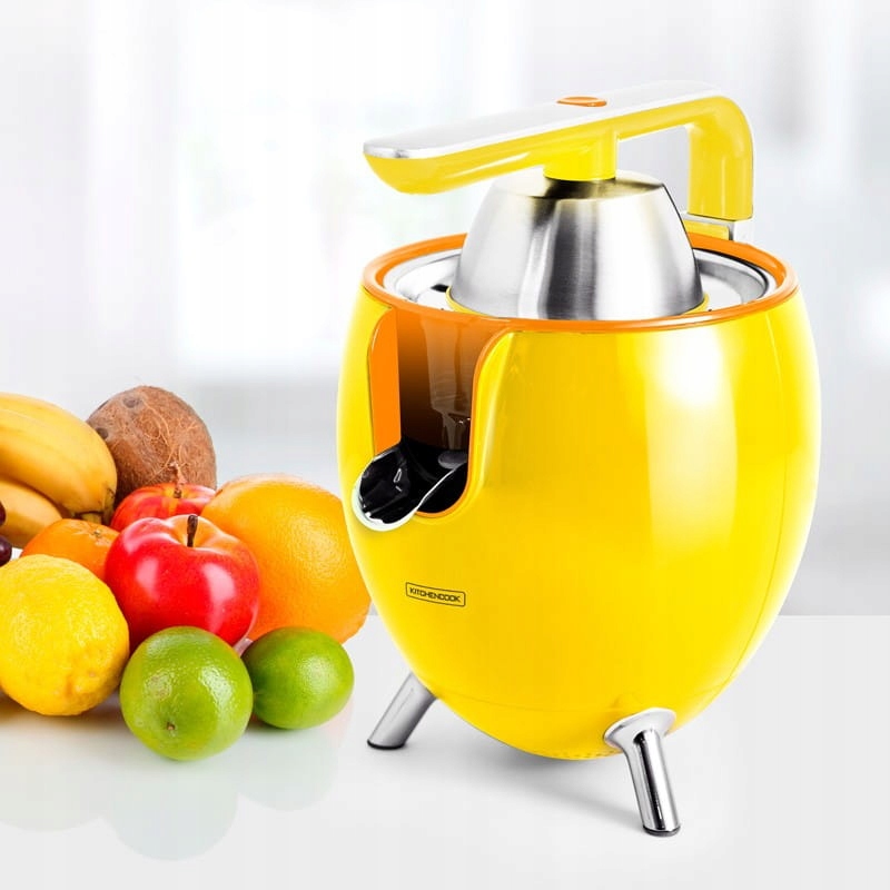 Wyciskarka do cytrusów KITCHENCOOK 2 wielkości stożka PRESSPOD Yellow Model PRESSPOD YELLOW