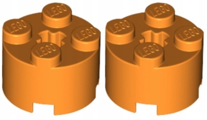 

Lego Klocek Okr. 2x2 Pomarańcz (3941/4141089) x2