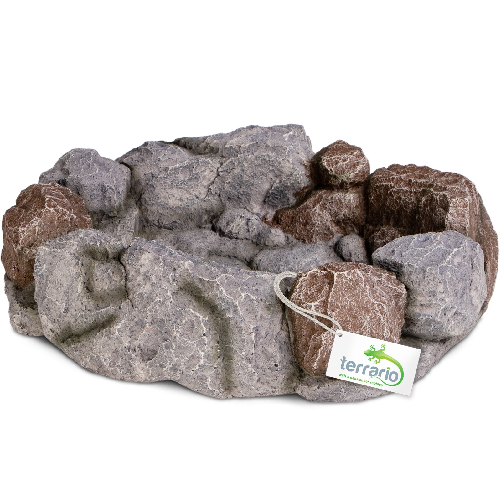 Levně Terrario Miska XL 29X26X75 CM Přírodní, Těžká, Stabilní Pro Želvy A Ještěry