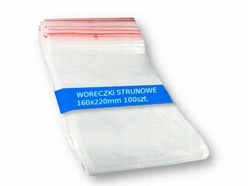 

Torebki Woreczki Strunowe 160X220 mm 16/22 100SZT