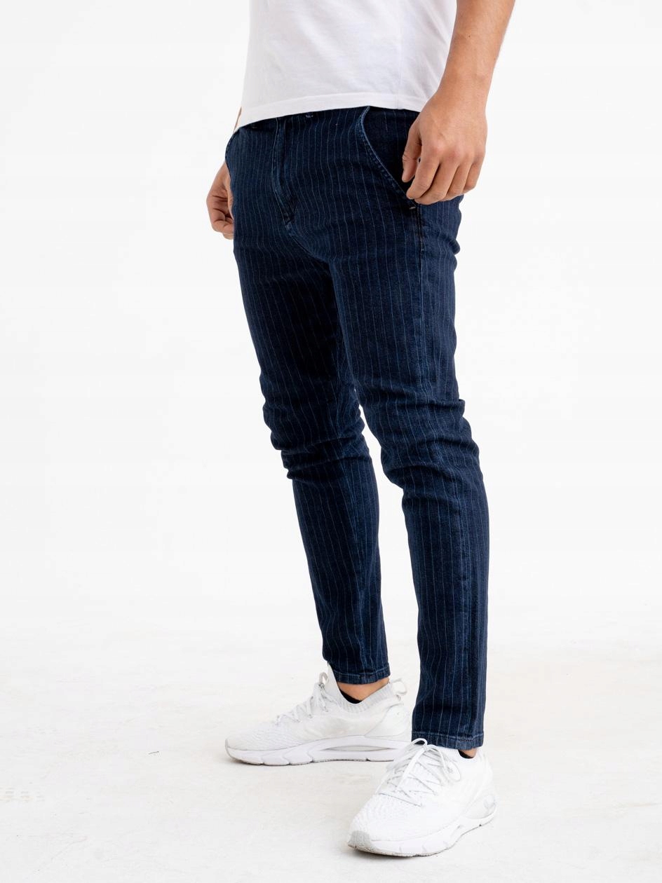 

Męskie Spodnie Jeansowe Breezy Modne Niebieskie 31