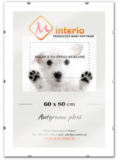 M-interio Antyrama Plexi 60 x 80 cm