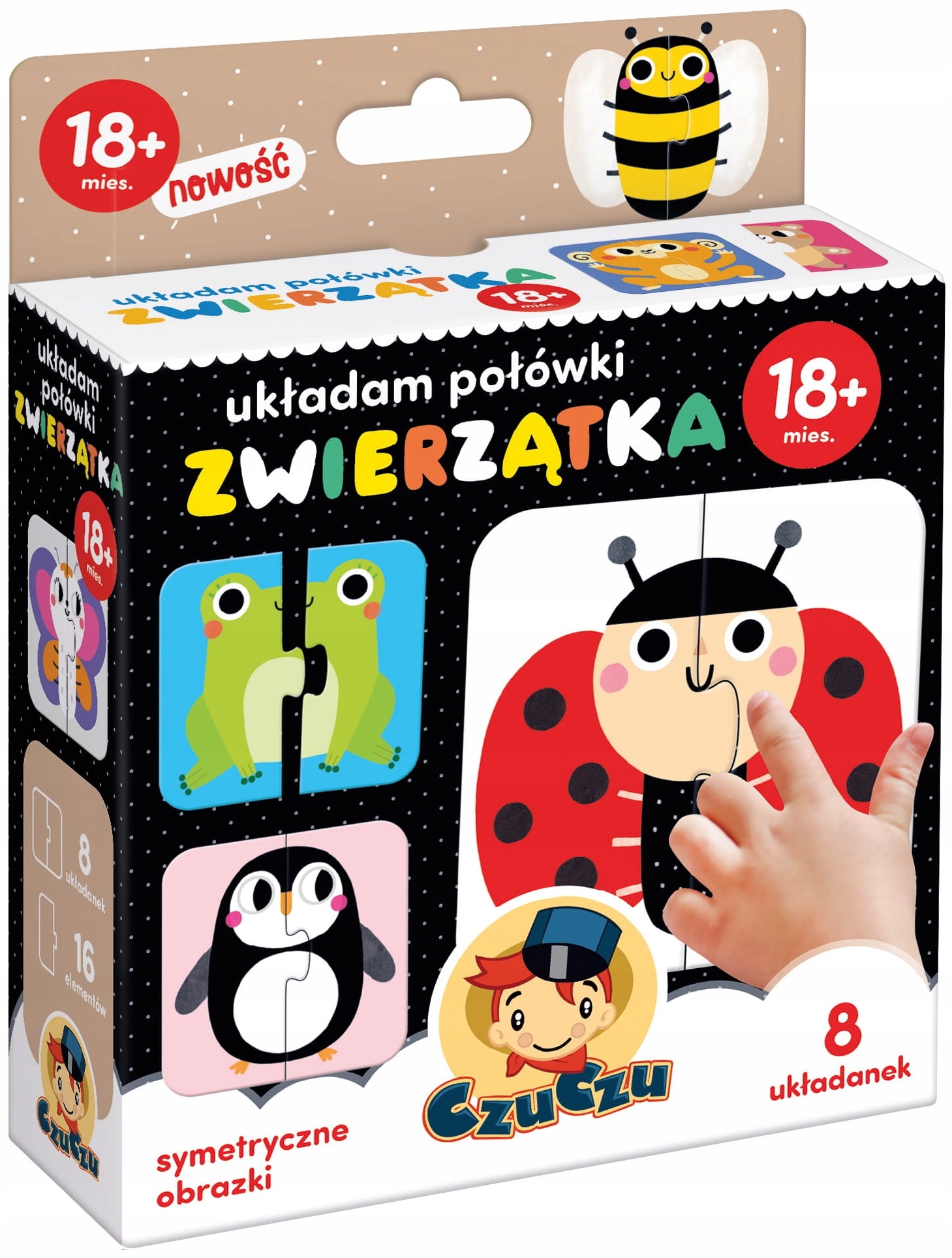 

Układam Połówki Zwierzątka 18mies+ Czuczu Puzzle
