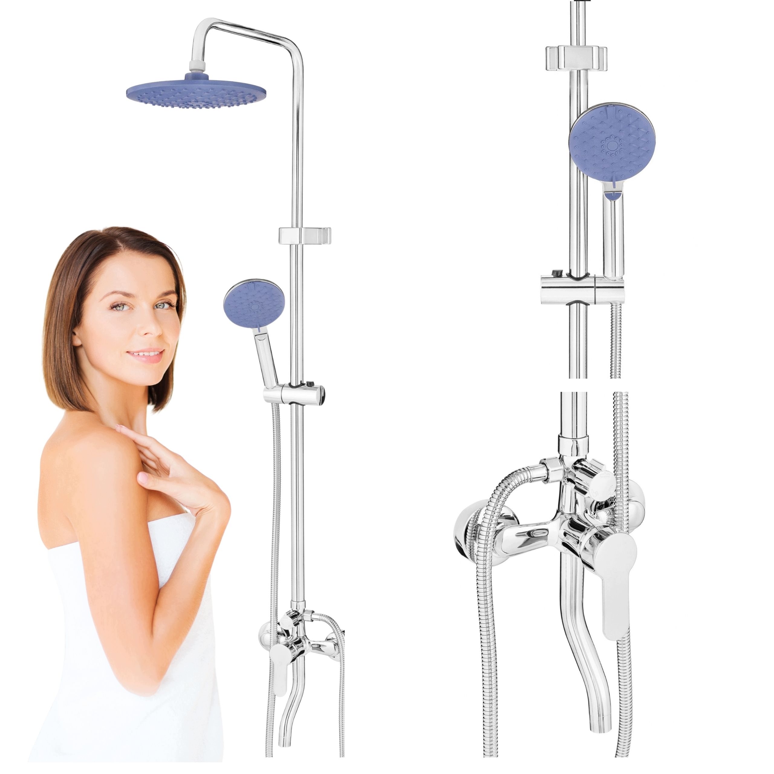 Sprchový Set Na Omítku S-1225 Chrom