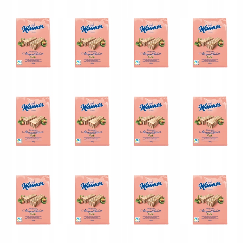 Manner vafle s lískovými oříšky 200 g X12