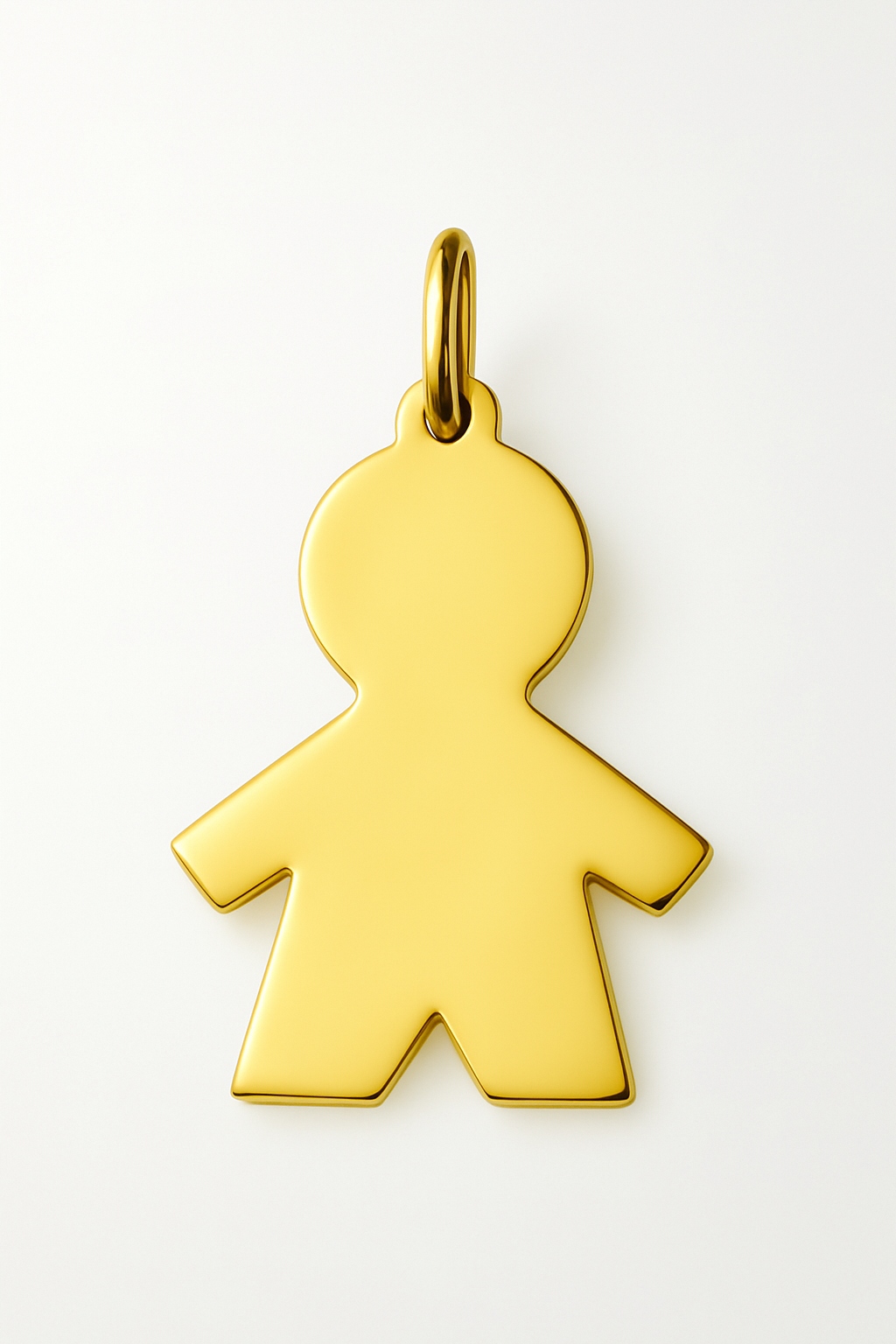 Zlatý přívěsek pro maminku, dítě, chlapec, přívěsek, hladký, leštěný