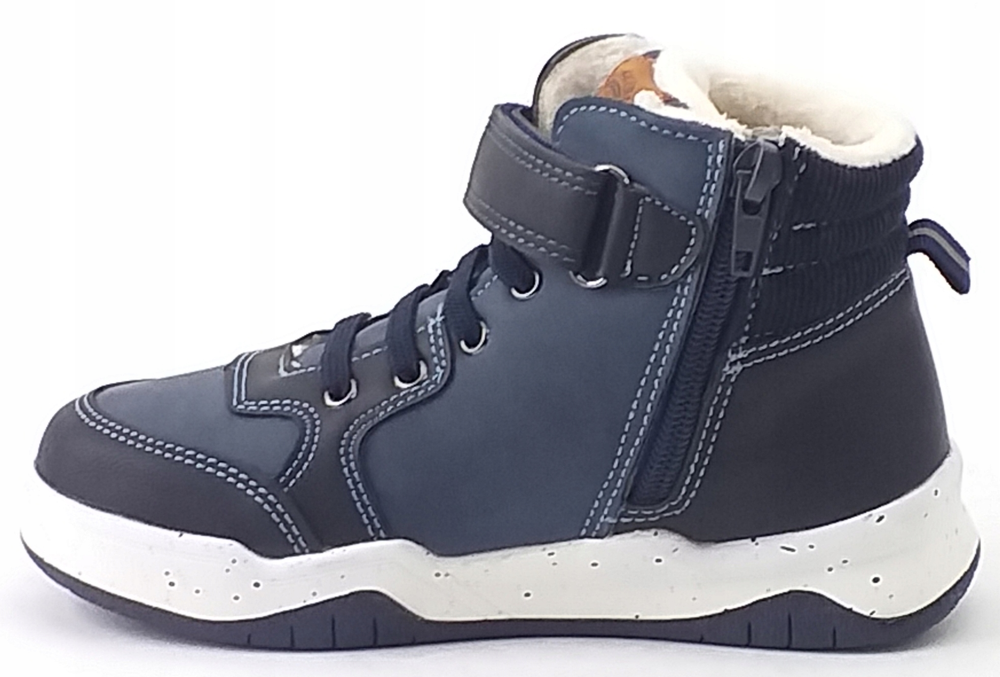 AMERICAN CLUB XD74 TRAPERY CIEPŁE TRZEWIKI DZIECIĘCE ZIMOWE GRANATOWE 29 Kod producenta XD74/22