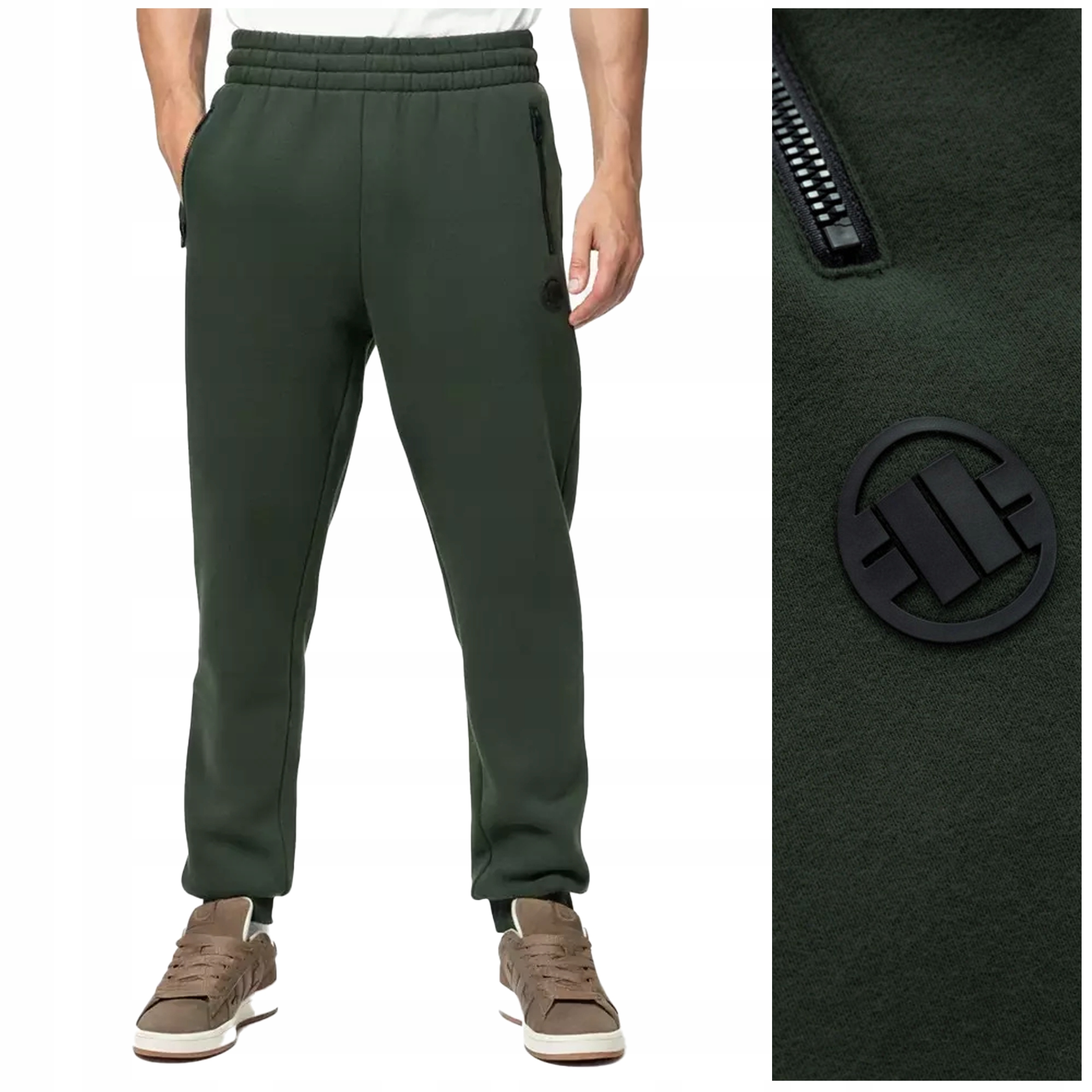 Dresové kalhoty Pit Bull „Hatton“ – vel. XL tmavě zelená