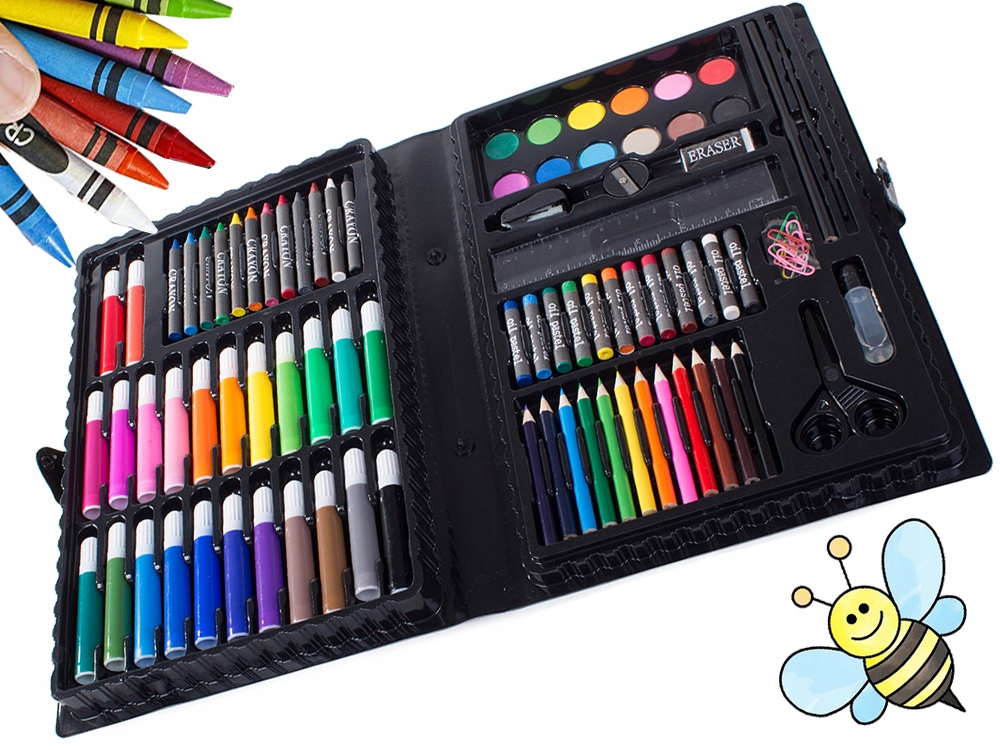 ZESTAW ARTYSTYCZNY DO MALOWANIA W WALIZCE 86szt Marka Verk group