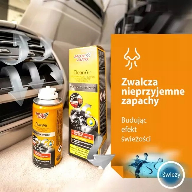 MOJE AUTO ODGRZYBIACZ DO KLIMATYZACJI ŚWIEŻY 150ML Stan opakowania oryginalne