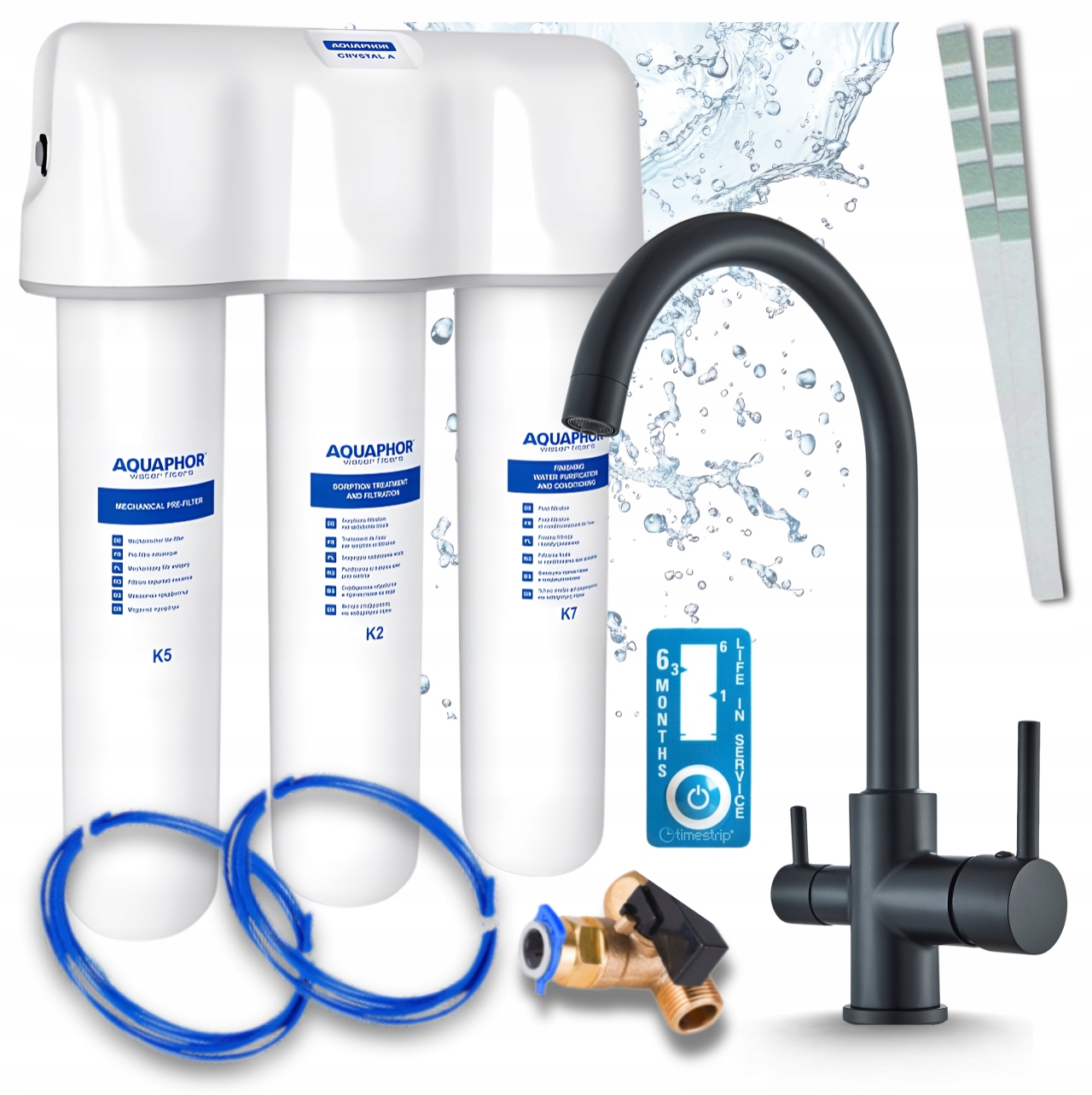 Filtr Podzlewozmywakowy Aquaphor Kryształ A Pzhi Bateria Do Kuchni Czarna