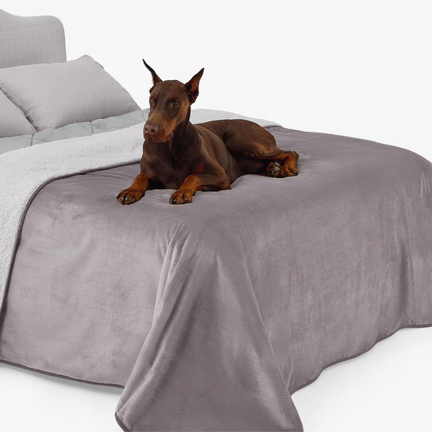 100% Voděodolné Pelíšek Přehoz 150x200 Oboustranné Sherpa Na Postel