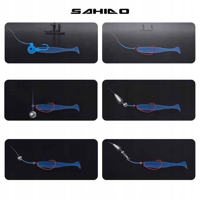 ZESTAW PRZYNĘT SPINNINGOWYCH 7CM SAHIDO RIP ACTION OSMO SET 30SZT SANDACZ Długość 7 cm