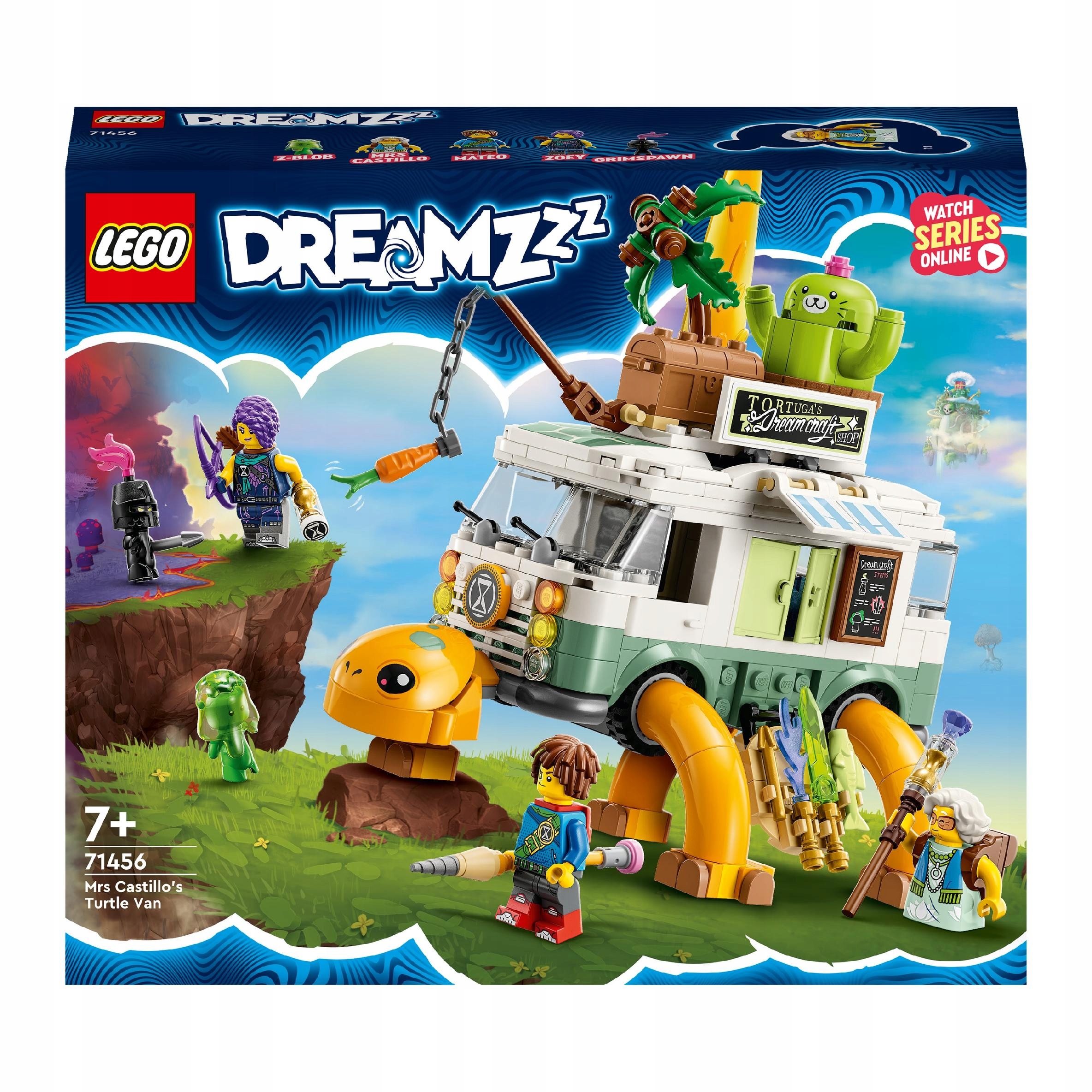 Lego DREAMZzz 71456 Želví dodávka Létající Loď 2v1 Auto