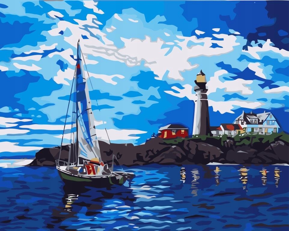 Malování podle čísel Výlet do lucerny 40x50