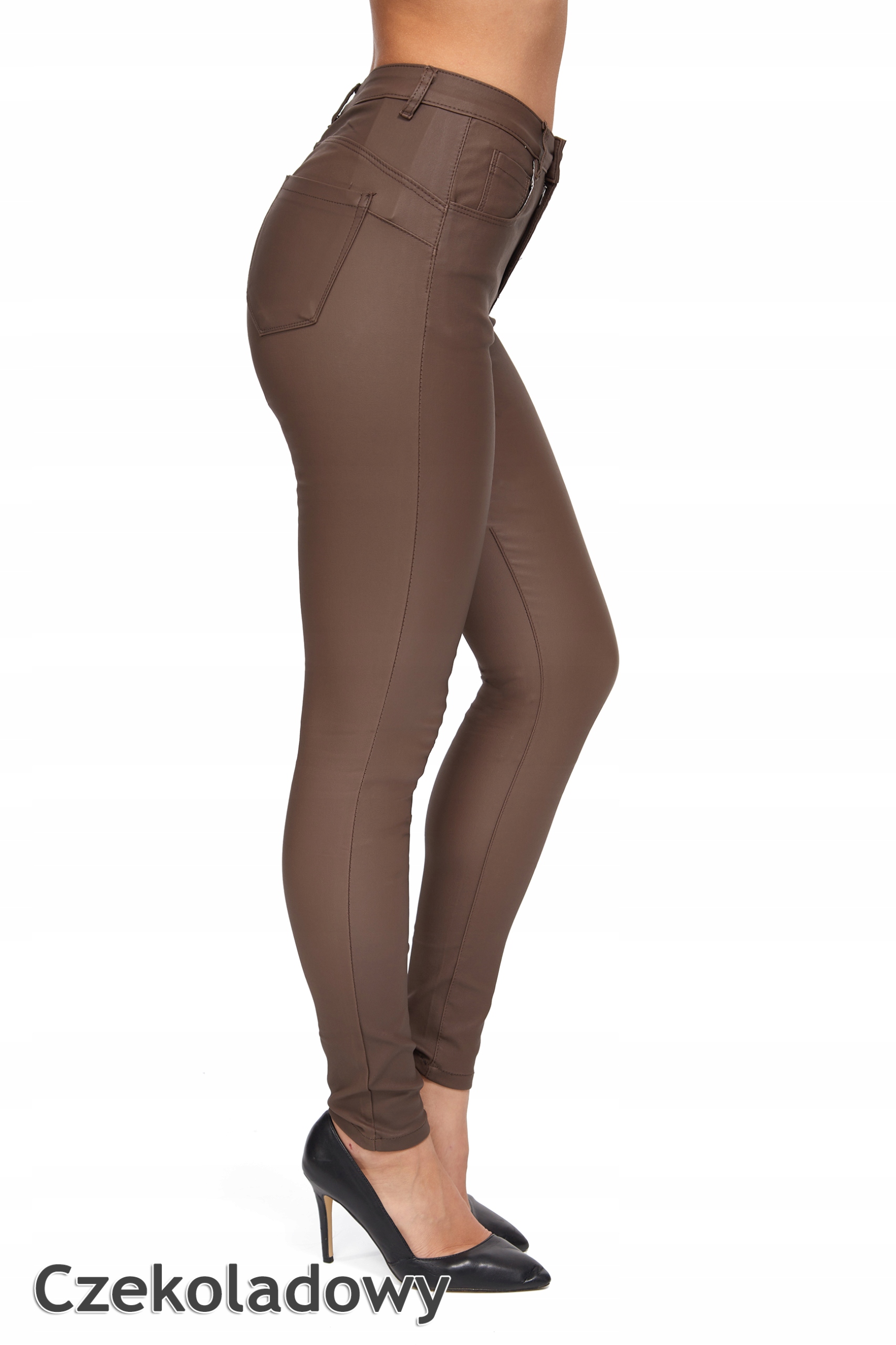 668_ L/40 _Spodnie Eko Skóra woskowane Rozmiar 40