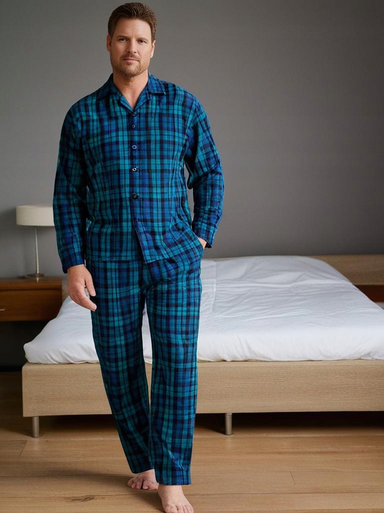 Velké pánské flanelové pyžamo PJ151 Espionage