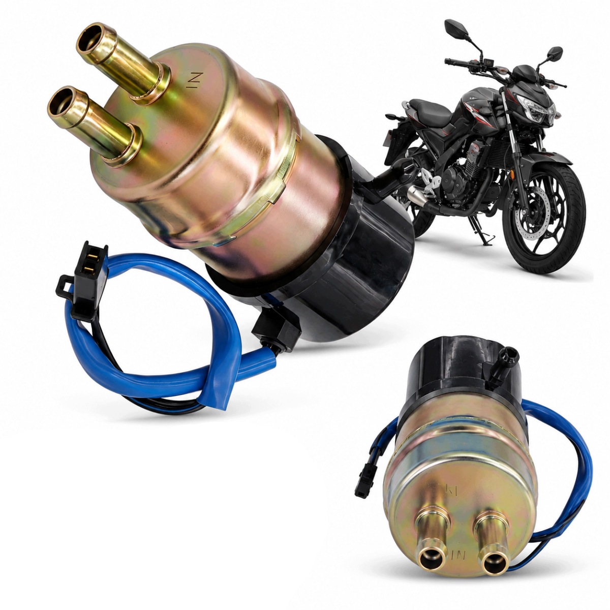 Pompa Paliwa Motocyklowa 12V 8mm do Honda Kawasaki Yamaha