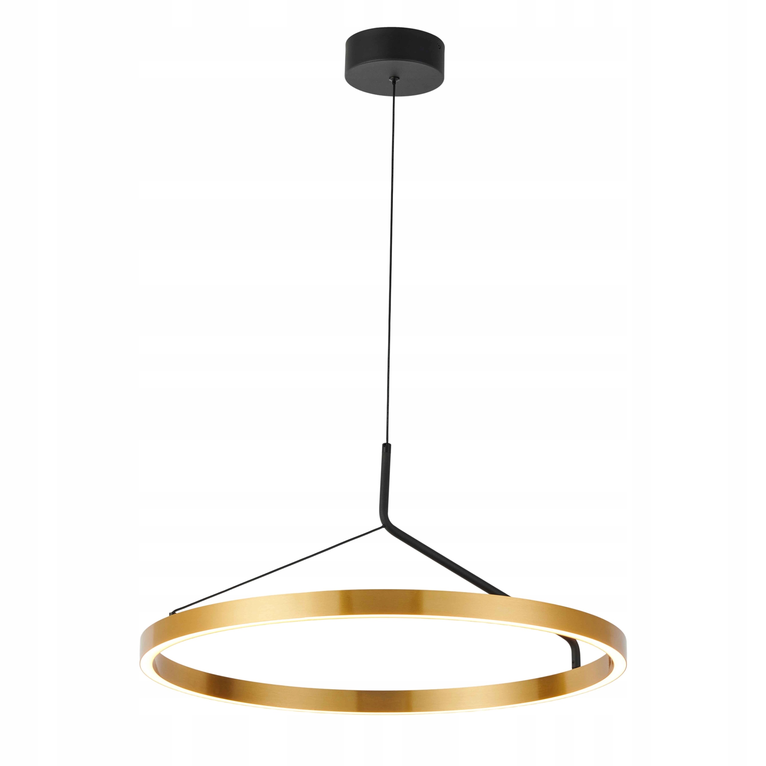 Lampa wisząca żyrandol Otto ring złoty okrąg Led nad stół nowoczesny Wobako