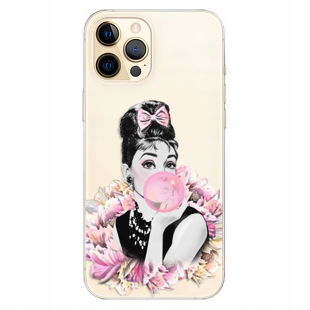 Silikonowe etui iSaprio Pink Bubble do iPhone 12 Pro