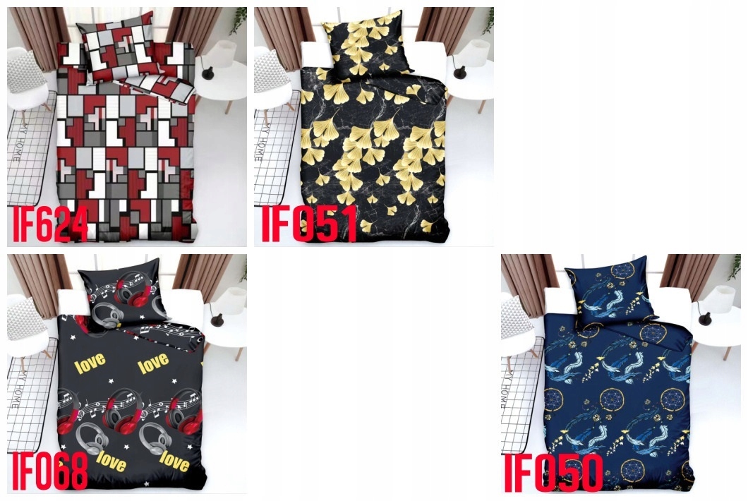 POŚCIEL 140x200 ELEGANCKA WZORY +POSZEWKA 70x80 KOMPLET ZESTAW RÓŻNE WZORY Kod producenta POŚCIEL 140x200 + 1xPOSZEWKA