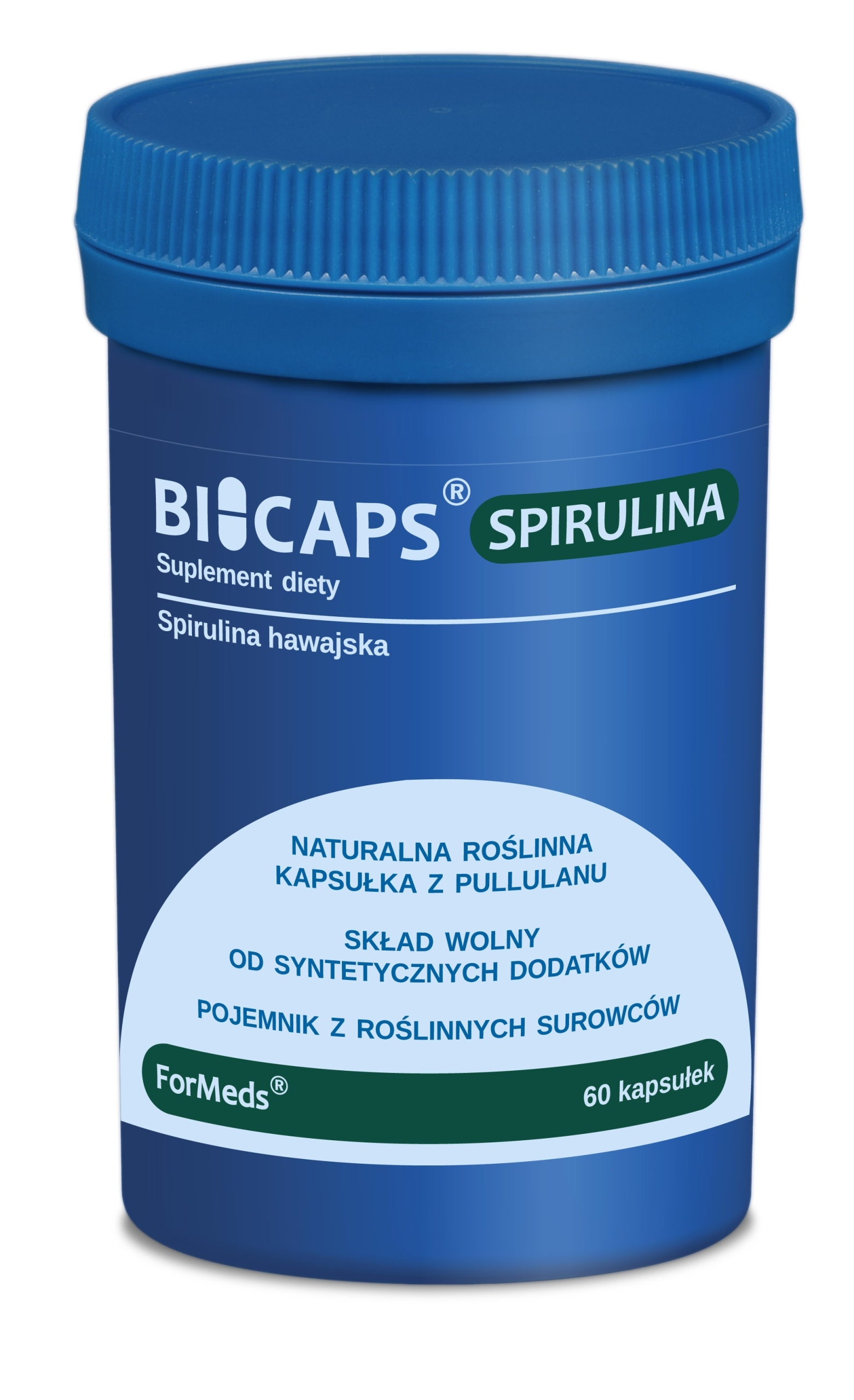 

Formeds Bicaps Spirulina Hawajska bez dodatków 60k