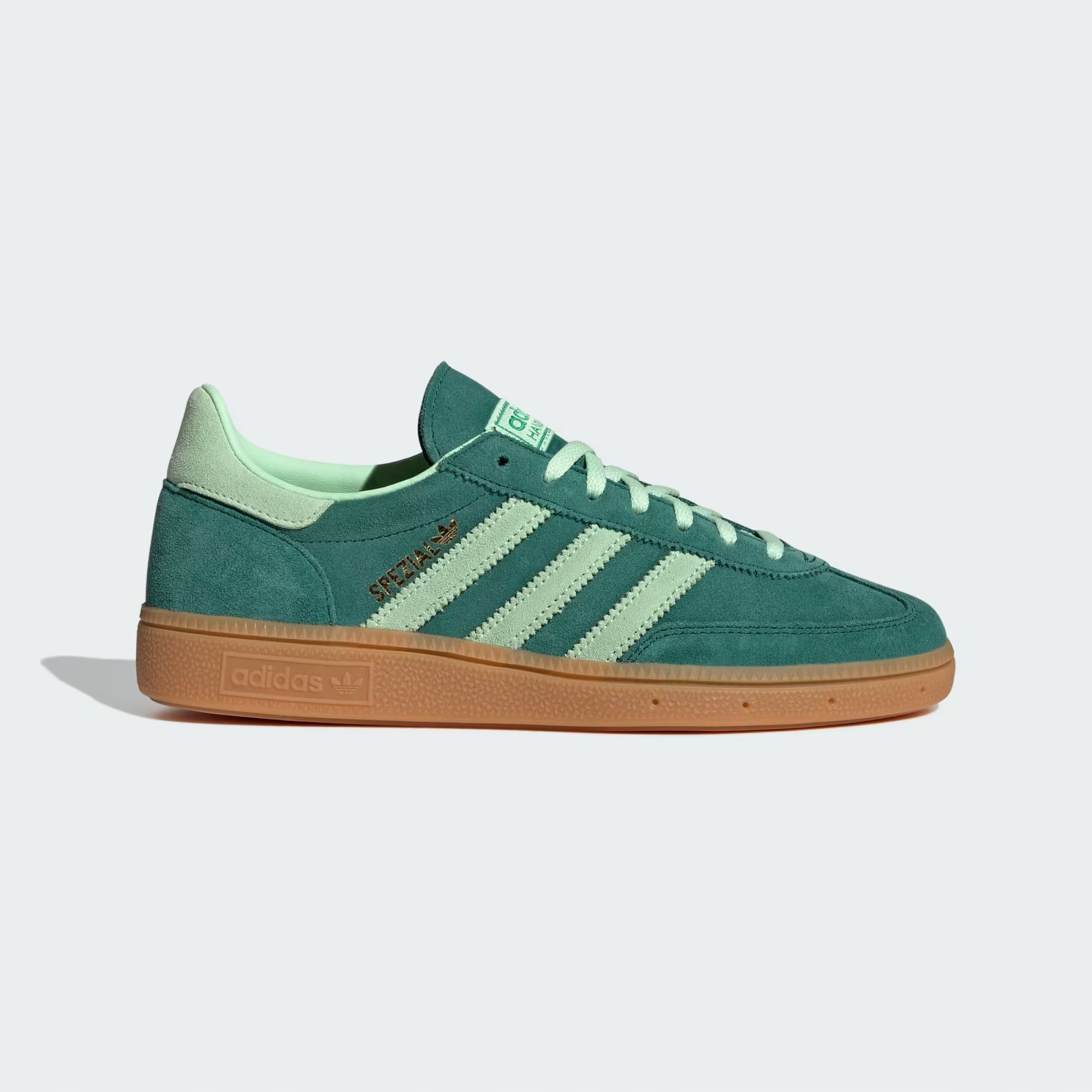 Unisexové boty Adidas Handball Spezial IE5896, zelené, semišové, velikost 37 1/3