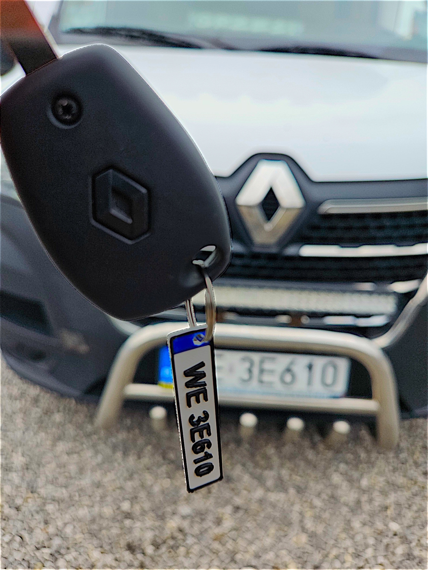 BRELOK REJESTRACJA "TWÓJ NAPIS" PERSONALIZOWANY NA ZAMÓWIENIE Marka Inny