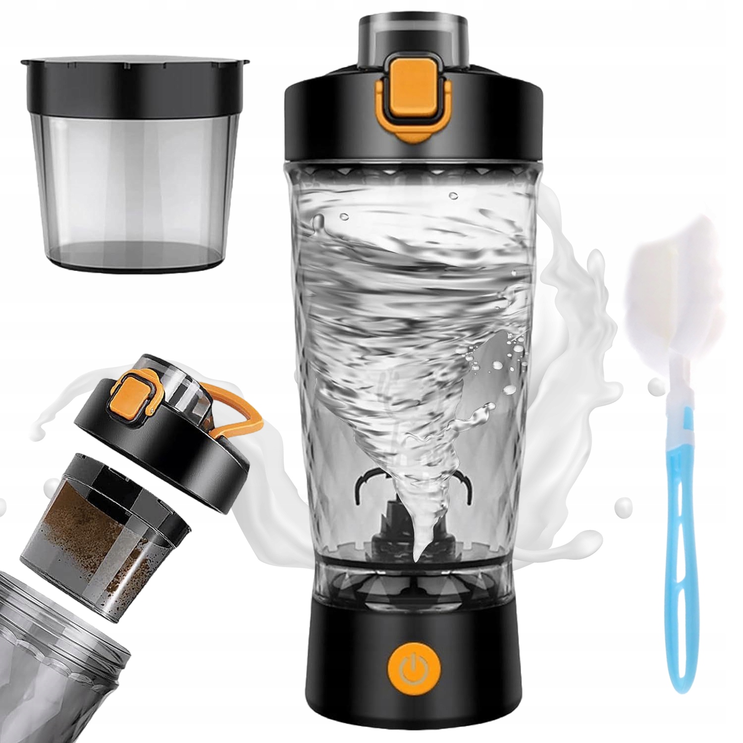 Automatický Míchací Hrnek S Akumulátorem A Nádobkou Na Prášek