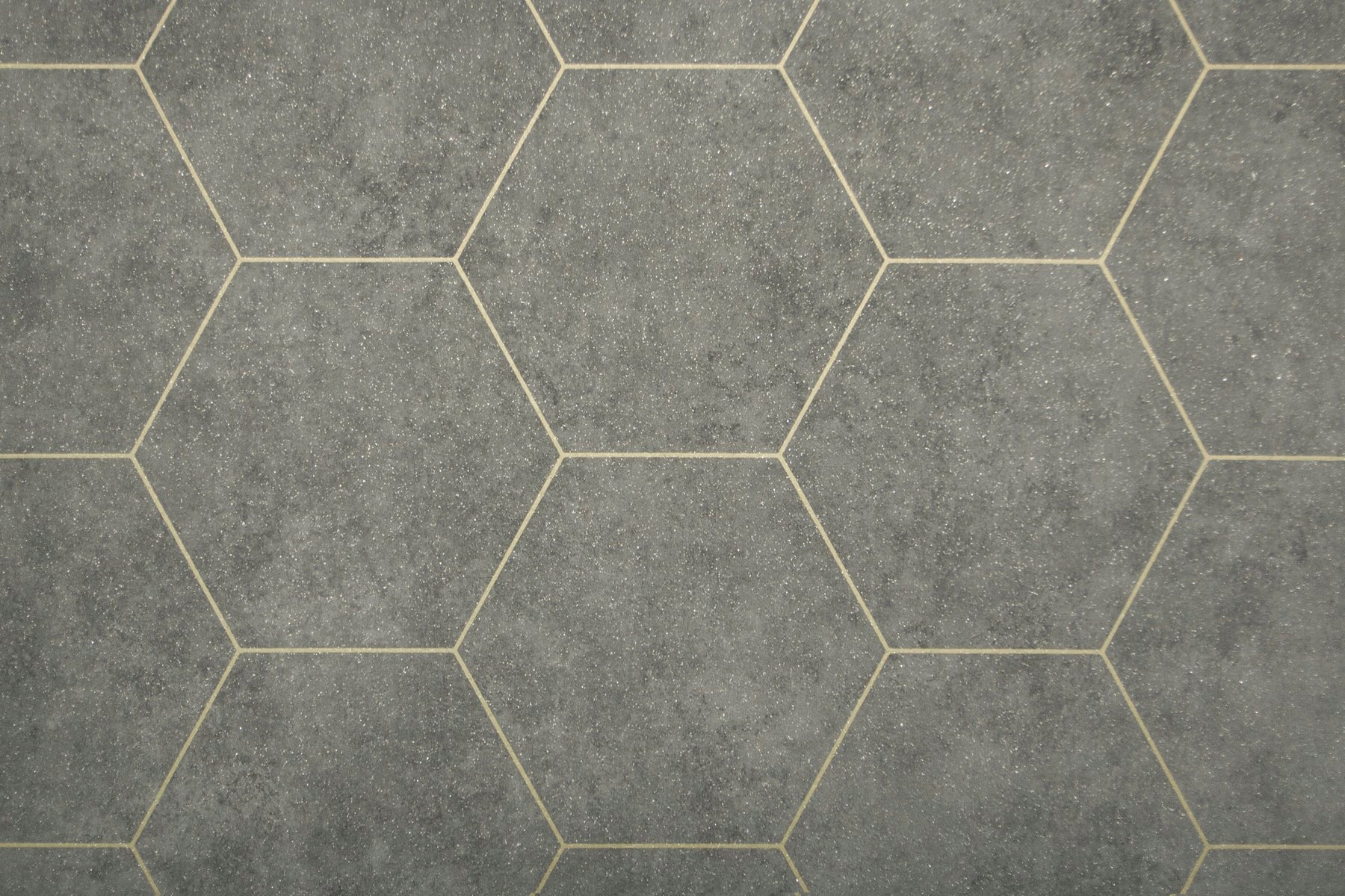 

szer. 2 m Wykładzina Pcv Sześciokąty Grafit Złoto