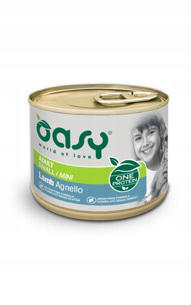 Levně Oasy One Protein Adult Mini Jehněčí 12x200g