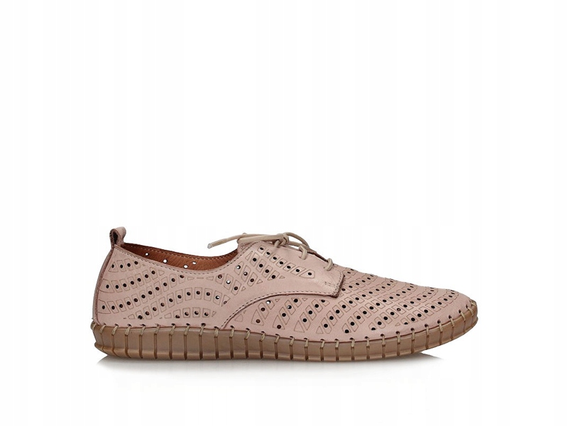 Polobotky Růžové Kožené Prodyšné Pohodlné Comfort Toscanio Mu 496 39